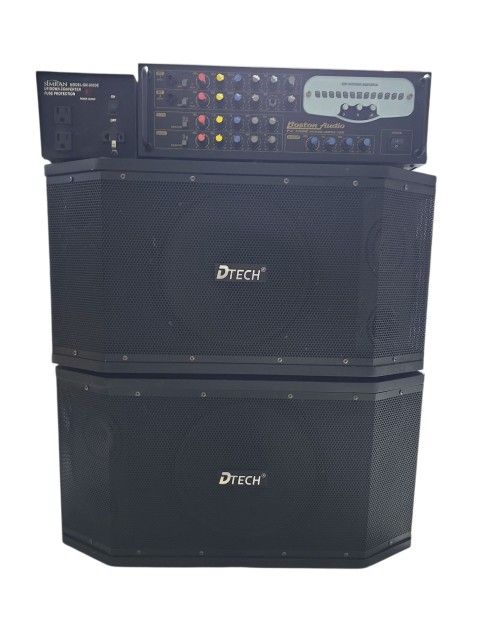Dtech KS-V102 Karaoke Speaker And Boston Audio
PA-2000K POWER AMPLIFIER  