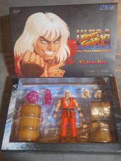 Jada Toys VIOLENT KEN Ultra Street Fighter 2 Action Figure New Sealed 