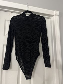 (1) Zebra Print Bodysuit Size S