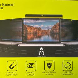 Magnetic Privacy Screen Filter MacBook Pro 15inch.Model A1707, A1990 with Touch Bar  Year 2016,  2017, 2018, 2019. Offer Local pickup