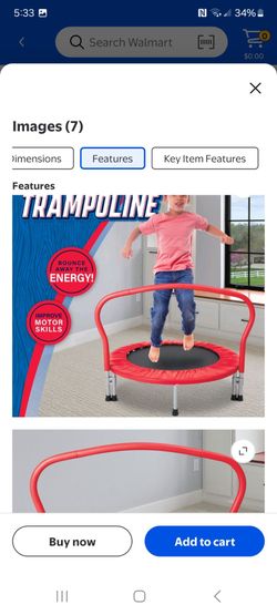 Mini trampoline for kids new in box pick up in pomona $45