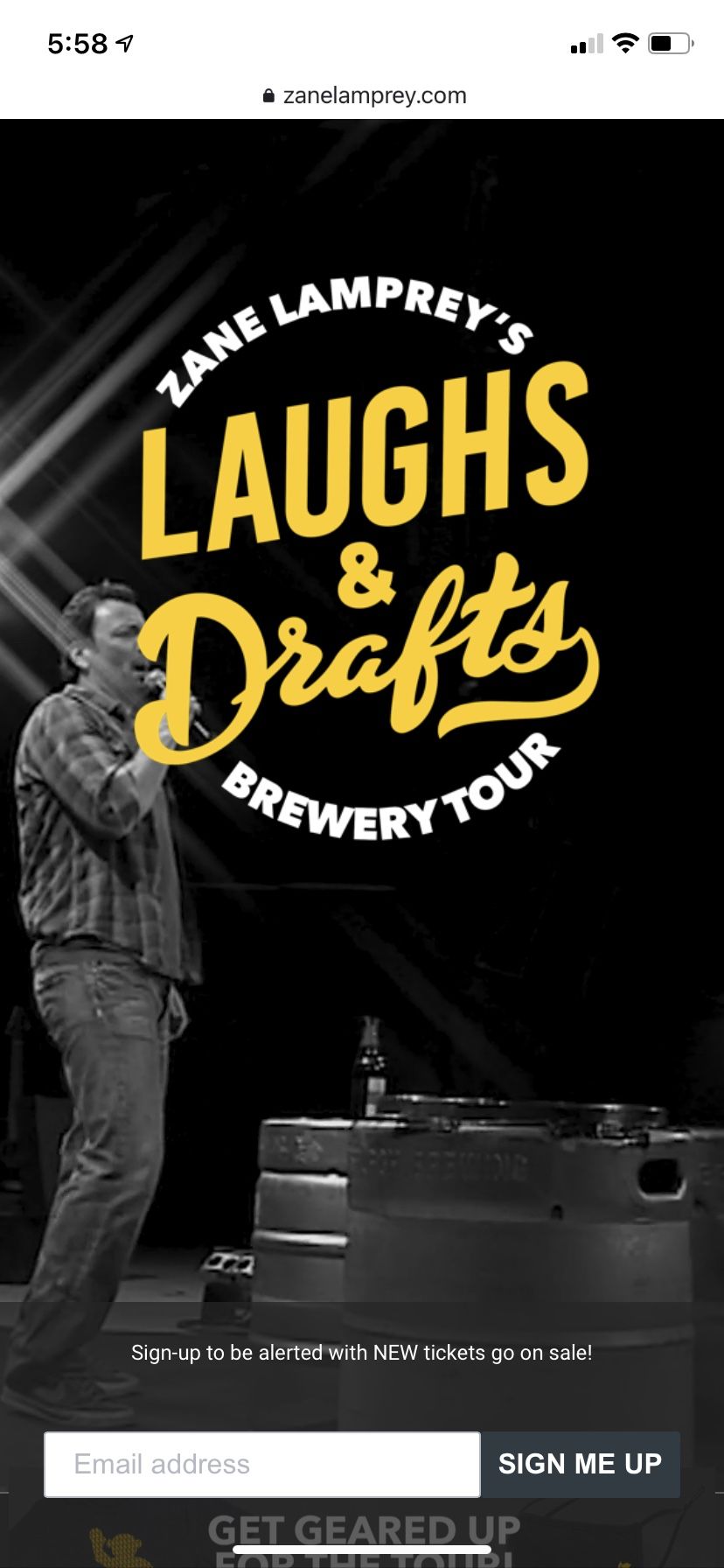 Zane Lamprey Laugh & Drafts Comedy Tour