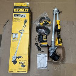 DEWALT 20V MAX 14 in. Brushless Cordless Battery Powered Foldable String Trimmer Kit (Brand New)