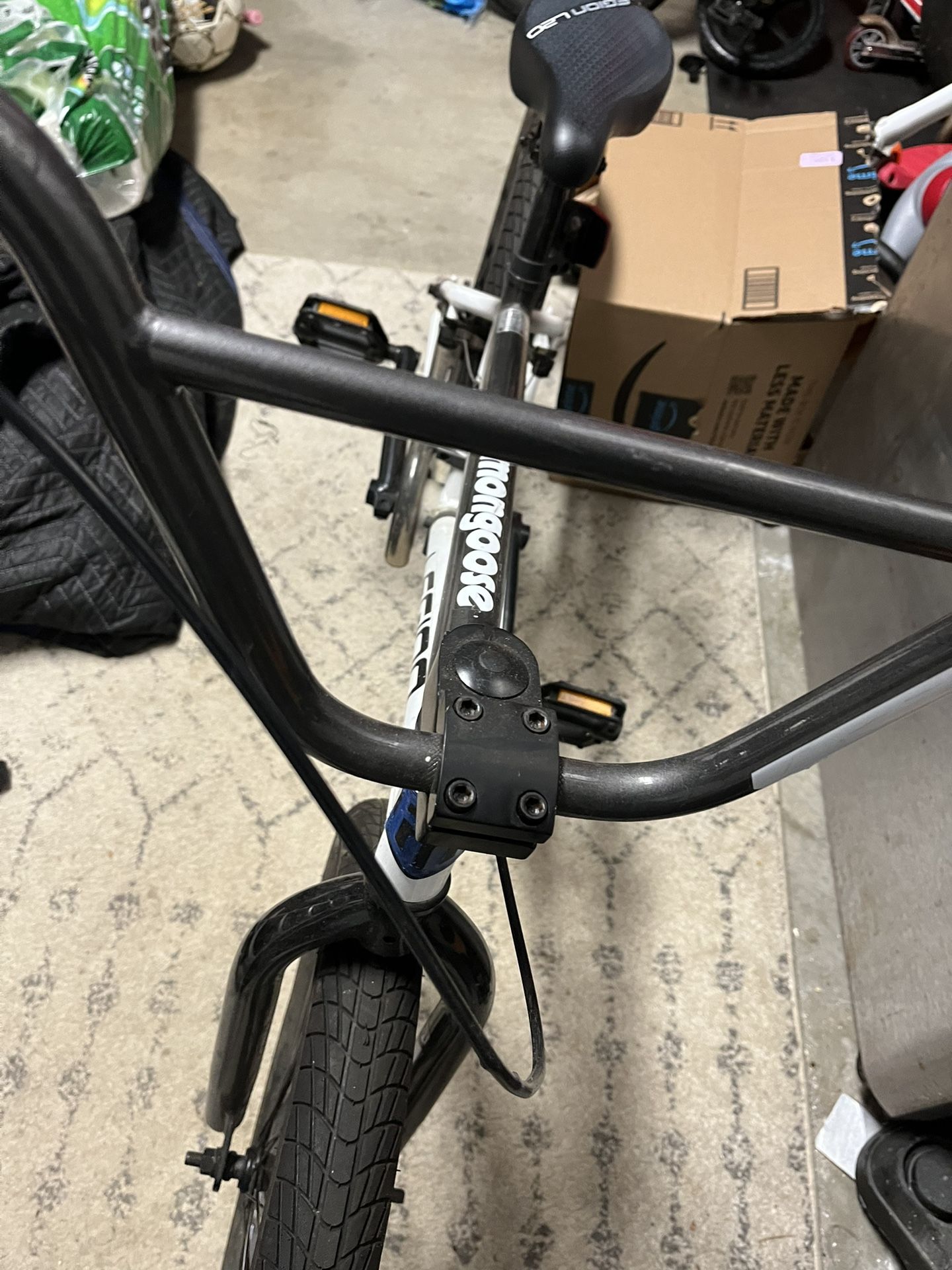 White Mongoose BMX bike 