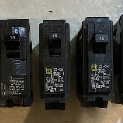 15amp Breakers (7) Total