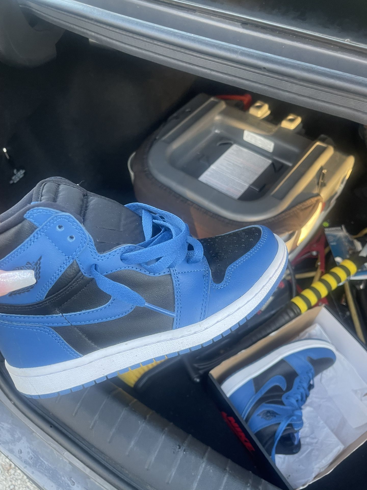 Blue And Black Jordan 1s