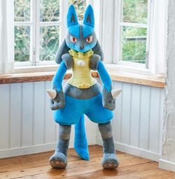Pokemon center 30th anniversary lucario life size plush