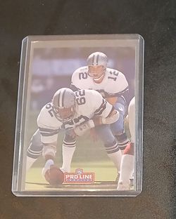 Roger Staubach card in a hard protective case. $5