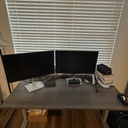 30” X 60” Bestar Standing Desk - Heavy Duty - Light Gray