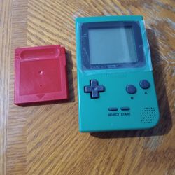 Gameboy Pocket With Pokemon Red 