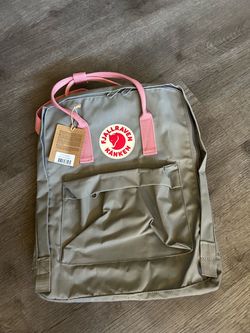 Fjallraven Kanken dog pink&grey backpack