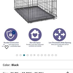 MidWest Homes for Pets Newly Enhanced Single Door iCrate Dog Crate, Includes Leak-Proof Pan, Floor Protecting Feet , Divider Panel & New Patented Feat