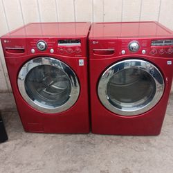 Lavadora y Secadora de gas marca LG 