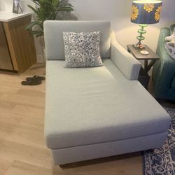 Quality Light Gray Chaise Lounge – $250 OBO