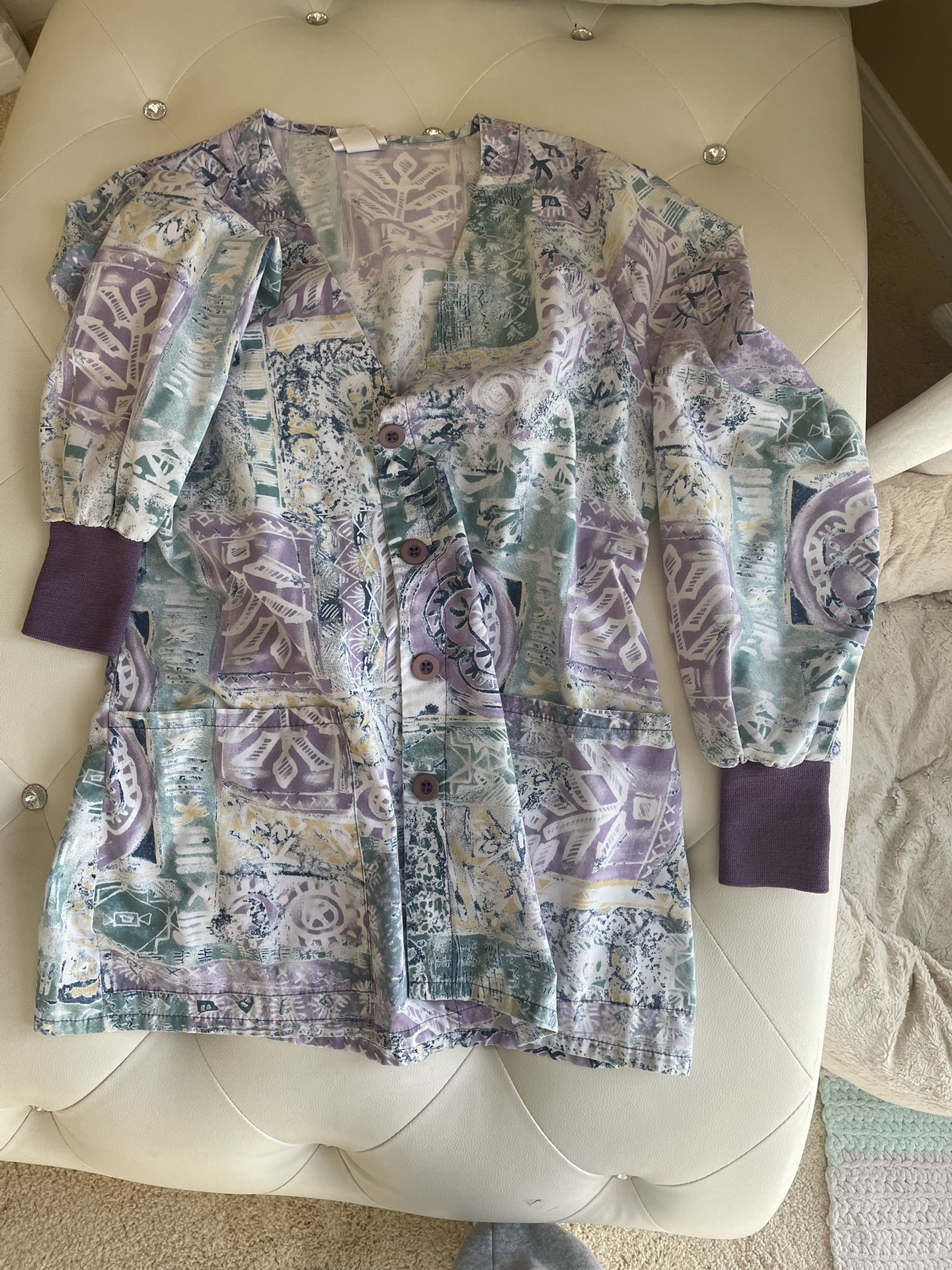 Women’s Button Up Scrub Jacket
