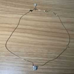 Swarovski Round Cut Gold-Tone Imber Pendant Necklace