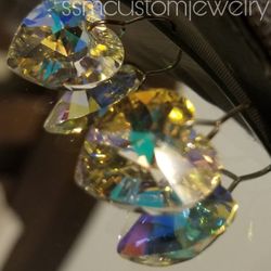 Crystal Heart Earrings 