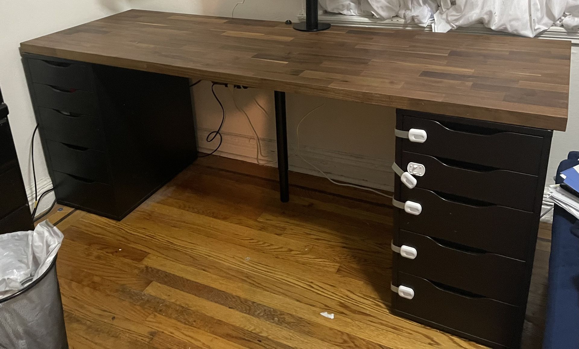 Computer Desk (IKEA Desk Hack) ($120)