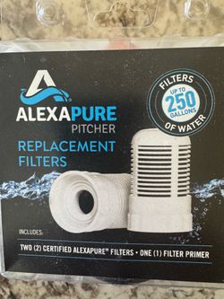 Alexapure pitcher replacement filters set of two