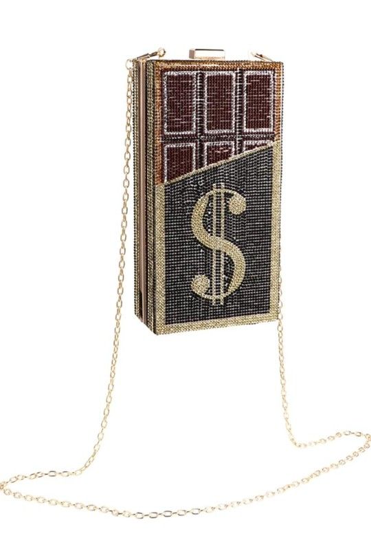 PRETYZOOM Fashion Rhinestone Dollar Design Evening Bag Women Party Full Dress Handbag