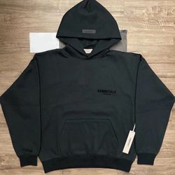 Black essentials hoodie