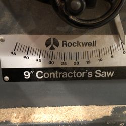 Rockwell 9” Tablesaw/Jointer Combo