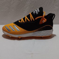 Adidas Icon Boost Three Stripe Life Metal Baseball Cleats Black/Yellow Size 12.