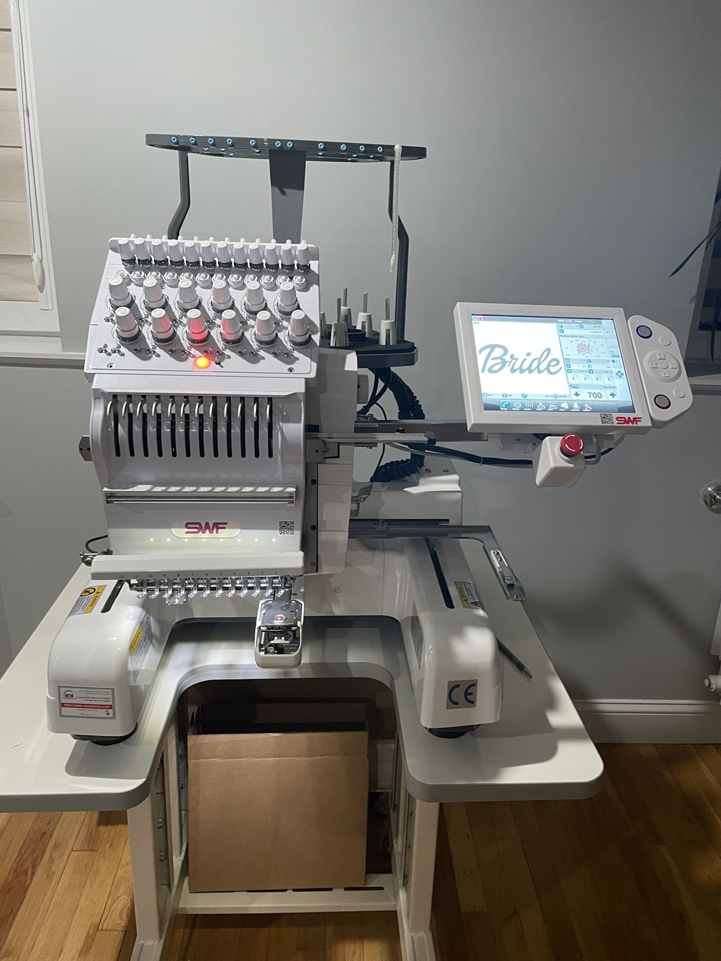 Swf Box Machine SWF MAS 12 Needle Embroidery Machine (Includes Cap Driver, Cap Frames ...
