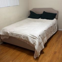 Queen Size Bed Frame and mattress 