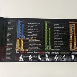 Mouse Pad Computer Short Cuts