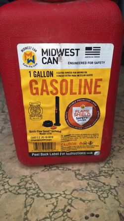 One gallon gasoline can