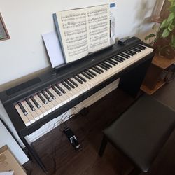 Yamaha P125A Digital Piano + Stand, Pedal & Stool – Excellent Condition