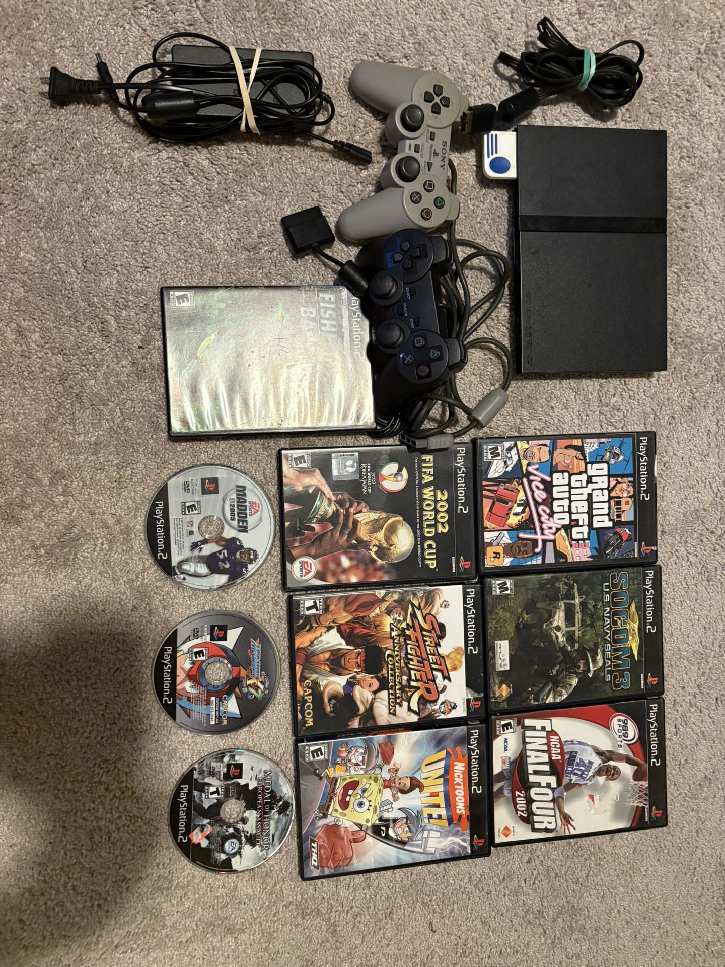 PlayStation 2 PS2 + 10 Games (hablo Espanol)
