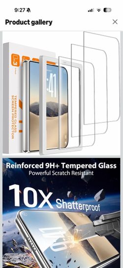 Brand new Mkeke 3 Pack Screen Protector for iPhone Duo 9H+ Tempered Glass