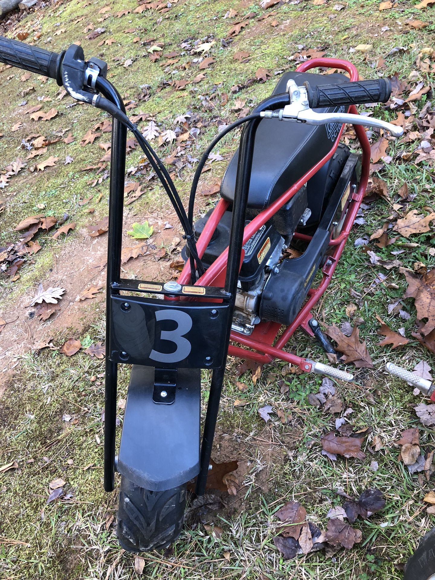 3 Coleman 3hp Mini Bikes For Sale .All Are Red 100ccx for Sale in