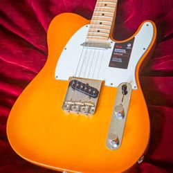 Limited Edition Fender American Performer Timber Telecaster Satin Honey Burst Spruce