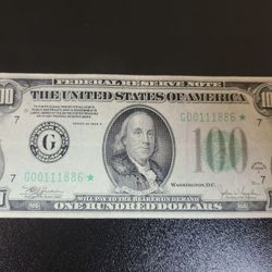 Rare 1934c 100 dollar bill! Star note!