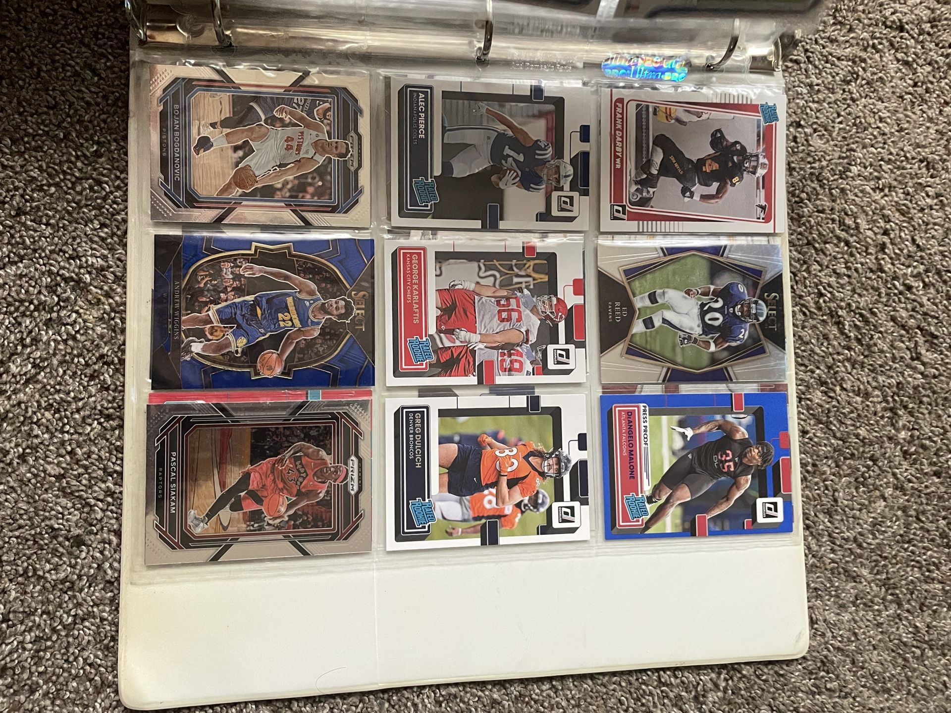 Basketball And Baseball And Football Cards