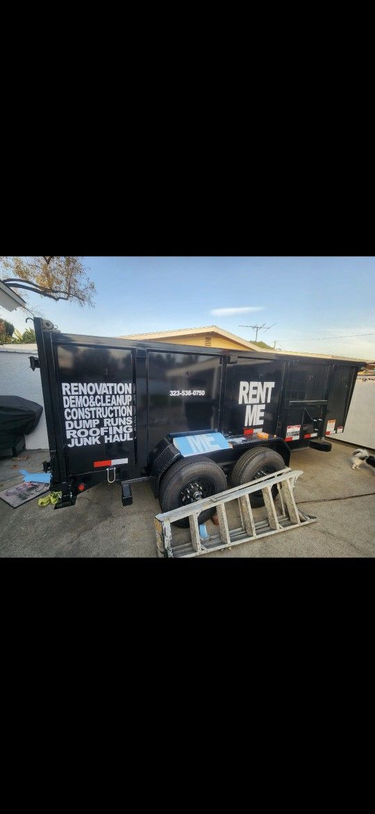 7×14×4 Dump Trailer 