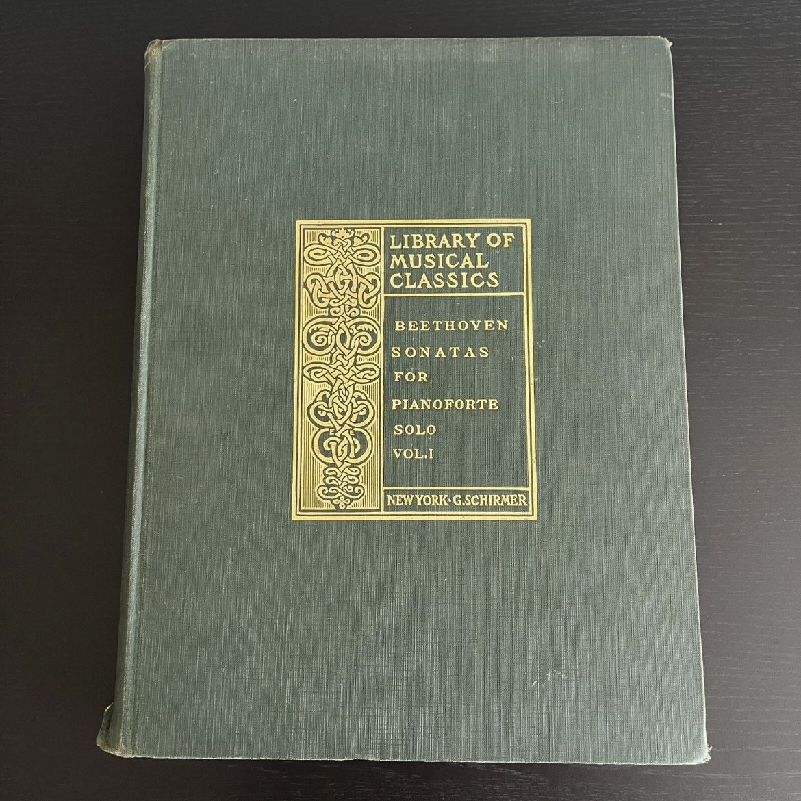 Beethoven Piano Sonatas Vol I Schirmer Library of Musical Classics 1894