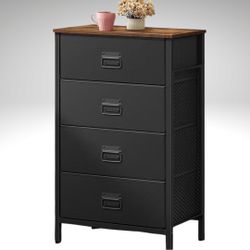 New, Four-Drawer Dresser with Fabric Drawers