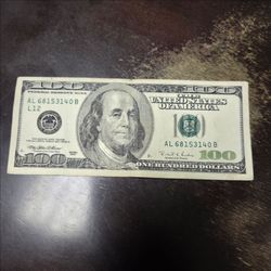 VINTAGE 1996 $100 DOLLAR BILL