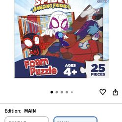 spidey and his amazing friends foam puzzle 25 piece