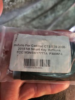NEW 2008-2015 B5 CADILLAC CTS/STS/SEDAN ,COUPE, SMART KEY FOB wTrunk  BATT+READY TO GO