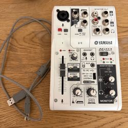 Yamaha AG03 3 Channel Mixer USB Audio Interface
