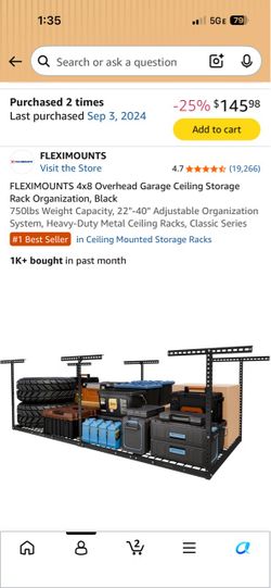 Garage Ceiling Storage Rack