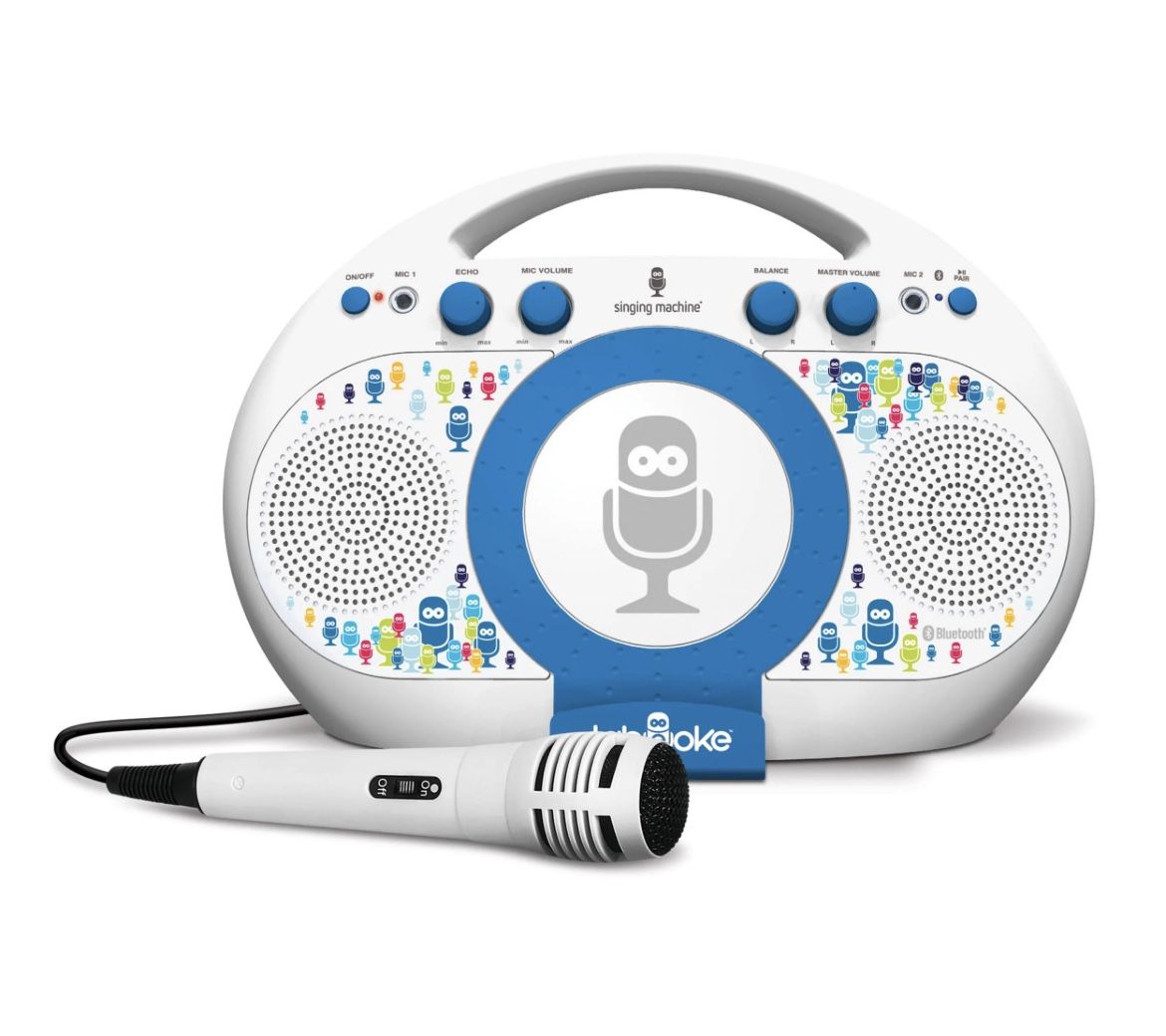 Singing Machine ISM398BT Karaoke System Home,White