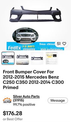 2012-2015 Mercedes C class bumper
