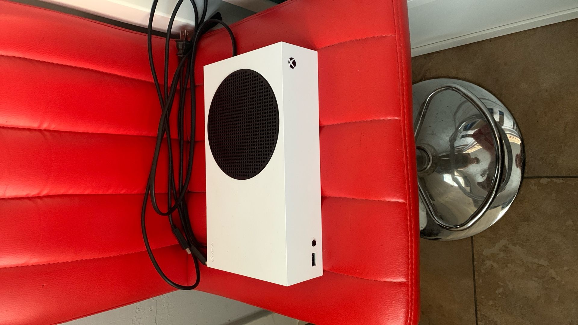 Xbox Series S with controllers 