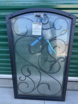 Metal And Glass For Door